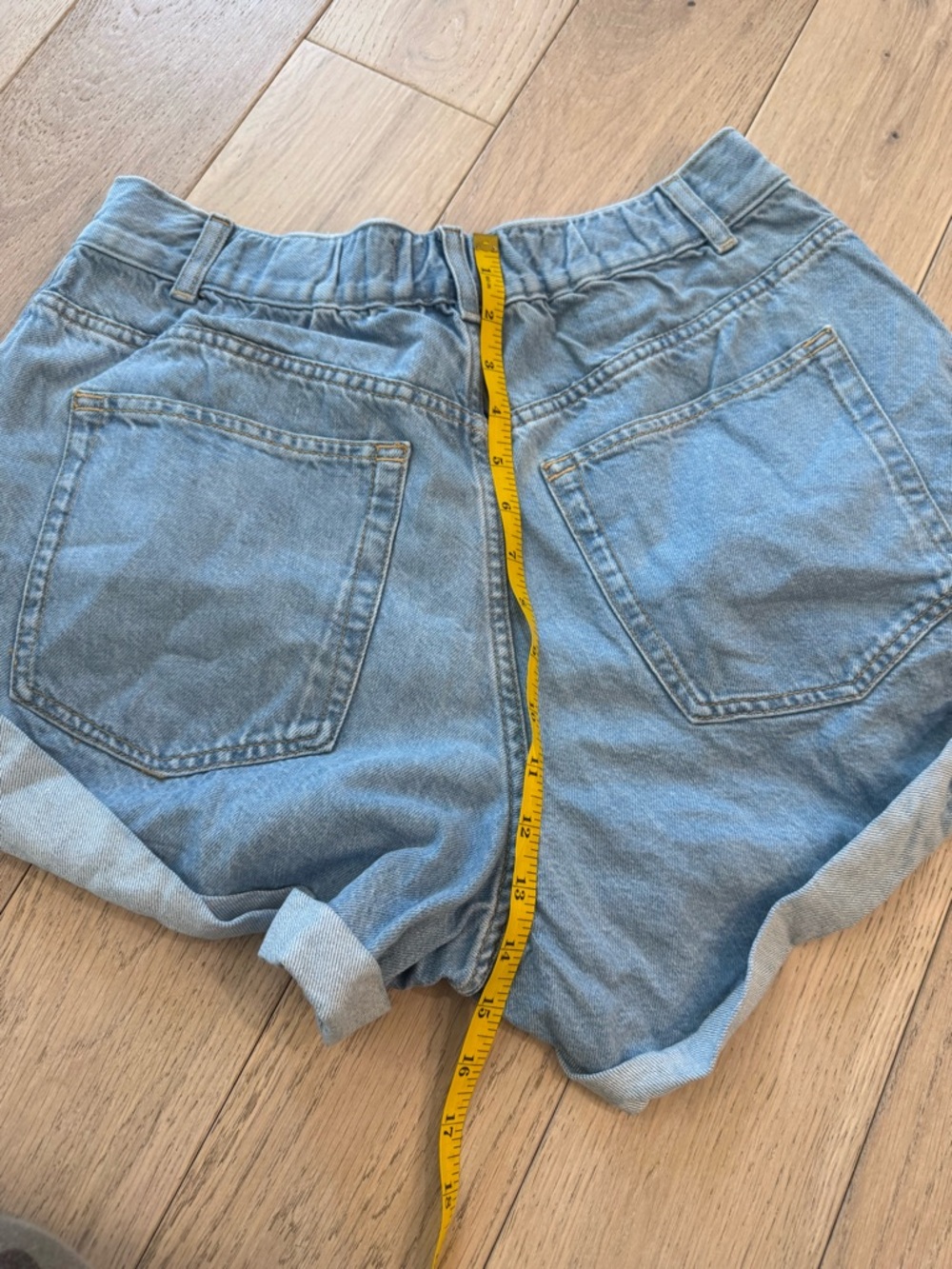 We The Free Light Blue Rolled-Hem Denim Shorts - Picture 7 of 10